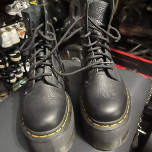 Dr. Martens Black Platform Boots size 5